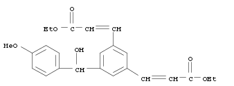 (2E,2'E)-diethyl 3,3'-(5-(hydroxy(4-methoxyphenyl)methyl)-1,3-phenylene)diacrylate